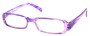 Angle of The Becky in Purple and Clear Frame, Women's and Men's  