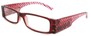 Angle of The Bleeker Lighted Reader in Red Stripe, Women's and Men's  