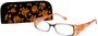 Angle of The Rosette in Yellow, Women's Rectangle Reading Glasses