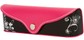 Angle of Colorblock Floral Reading Glasses Case #1011 in Hot Pink/Black, Women's and Men's  
