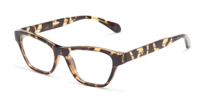 Angle of The Reba Customizable Reader in Tortoise, Women's Cat Eye Reading Glasses
