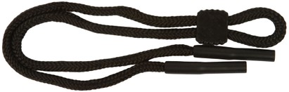 Angle of Braided Neck Cord in Black, Women's and Men's  Neck Cords