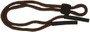 Angle of Braided Neck Cord in Brown, Women's and Men's  Neck Cords