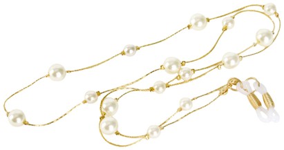 Angle of Martha Reading Glasses Chain in Gold/White, Women's and Men's  Neck Chains