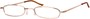 Angle of The Calvin in Gold, Women's and Men's Rectangle Reading Glasses