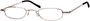 Angle of The Calvin in Silver, Women's and Men's Rectangle Reading Glasses