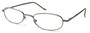 Angle of The Harding in Grey, Women's and Men's Oval Reading Glasses