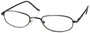 Angle of The Harding in Purple, Women's and Men's Oval Reading Glasses