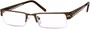 Angle of The Douglas in Glossy Copper, Women's and Men's Browline Reading Glasses