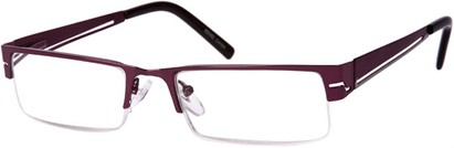 Angle of The Douglas in Glossy Rose Pink, Women's and Men's Browline Reading Glasses
