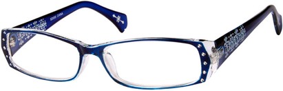 Angle of The Genevieve in Blue and Clear, Women's and Men's  