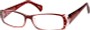 Angle of The Genevieve in Red and Clear, Women's and Men's  