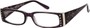 Angle of The Audrey in Purple, Women's Rectangle Reading Glasses