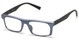 Angle of The Pete in Blue/Black, Women's and Men's Rectangle Reading Glasses