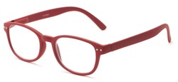Angle of The Jude in Red, Women's and Men's Retro Square Reading Glasses