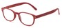Angle of The Jude in Red, Women's and Men's Retro Square Reading Glasses