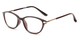 Angle of The Peach in Dark Brown Tortoise, Women's Cat Eye Reading Glasses