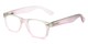 Angle of The Valentine in Green/Pink, Women's and Men's Retro Square Reading Glasses