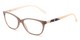 Angle of The Serenity in Grey/White, Women's Cat Eye Reading Glasses