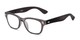 Angle of The Himes in Black, Women's and Men's Retro Square Reading Glasses
