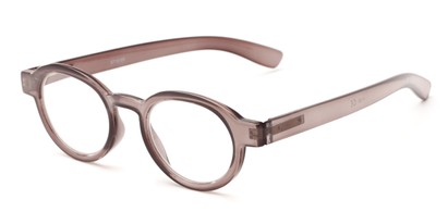 Angle of The Myrtle in Grey, Women's and Men's Round Reading Glasses