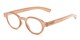 Angle of The Myrtle in Light Brown, Women's and Men's Round Reading Glasses