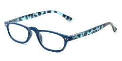 Angle of The Sunset in Blue/Tortoise, Women's and Men's Rectangle Reading Glasses