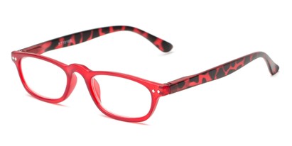 Angle of The Sunset in Red/Tortoise, Women's and Men's Rectangle Reading Glasses