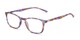 Angle of The Flower in Purple, Women's Retro Square Reading Glasses