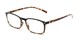 Angle of The Yonkers in Black/Tortoise, Women's and Men's Retro Square Reading Glasses
