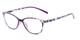 Angle of The Queen in Purple, Women's Cat Eye Reading Glasses