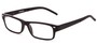 Angle of The Anchor Detachable Neck Cord Reader in Black, Women's and Men's Rectangle Reading Glasses