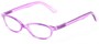 Angle of The Pandora in Purple, Women's Oval Reading Glasses