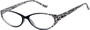 Angle of The Celia in Black/Grey Leopard, Women's Cat Eye Reading Glasses