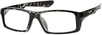 Angle of The Rhode Island in Grey Tortoise, Women's and Men's Square Reading Glasses