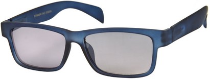 Angle of The Malone Reading Sunglasses in Blue, Women's and Men's  