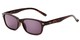 Angle of The Key West Reading Sunglasses in Dark Brown Tortoise with Smoke, Women's and Men's Retro Square Reading Sunglasses