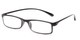 Angle of The Sawyer in Black, Women's and Men's Rectangle Reading Glasses