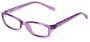 Angle of The Uptown Customizable Reader in Violet Purple, Women's and Men's Retro Square Reading Glasses
