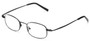 Angle of The Sheldon Customizable Reader in Black, Women's and Men's Rectangle Reading Glasses