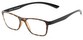 Angle of The Somerset Flexible Reader in Yellow/Black Tortoise, Women's and Men's Retro Square Reading Glasses