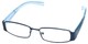 Angle of The Key Largo in Blue Frame, Women's and Men's  