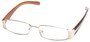 Angle of The Key Largo in Gold and Brown Frame, Women's and Men's  