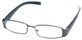 Angle of The Key Largo in Grey and Black Frame, Women's and Men's  