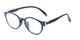 Angle of The Graduate in Blue, Women's and Men's Round Reading Glasses