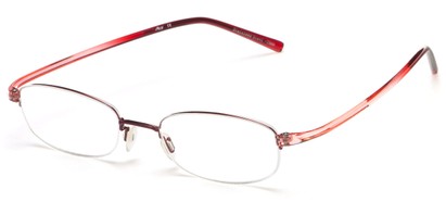 Angle of The Lawrence Flexible Reader in Red, Women's and Men's  