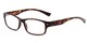 Angle of The Timmy in Tortoise, Women's and Men's Rectangle Reading Glasses