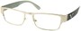Angle of The Davenport in Silver and White Frame, Women's and Men's Browline Reading Glasses