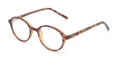 Angle of The North Customizable Reader in Matte Tortoise, Women's and Men's Round Reading Glasses