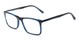 Angle of The Vanderbilt Signature Reader in Blue, Women's and Men's Square Reading Glasses
